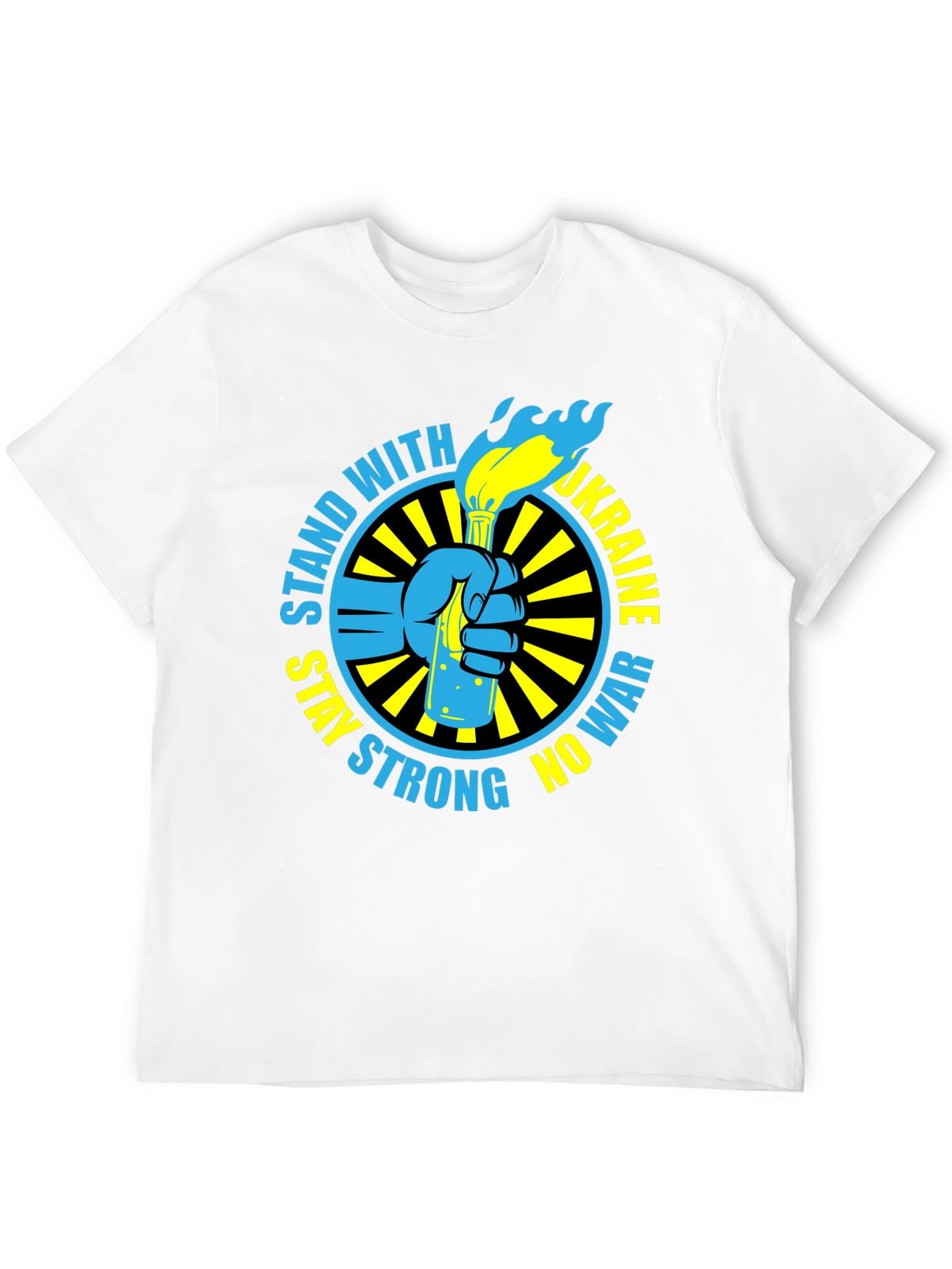 Stand with Ukraine T-Shirt - Stay Strong No War