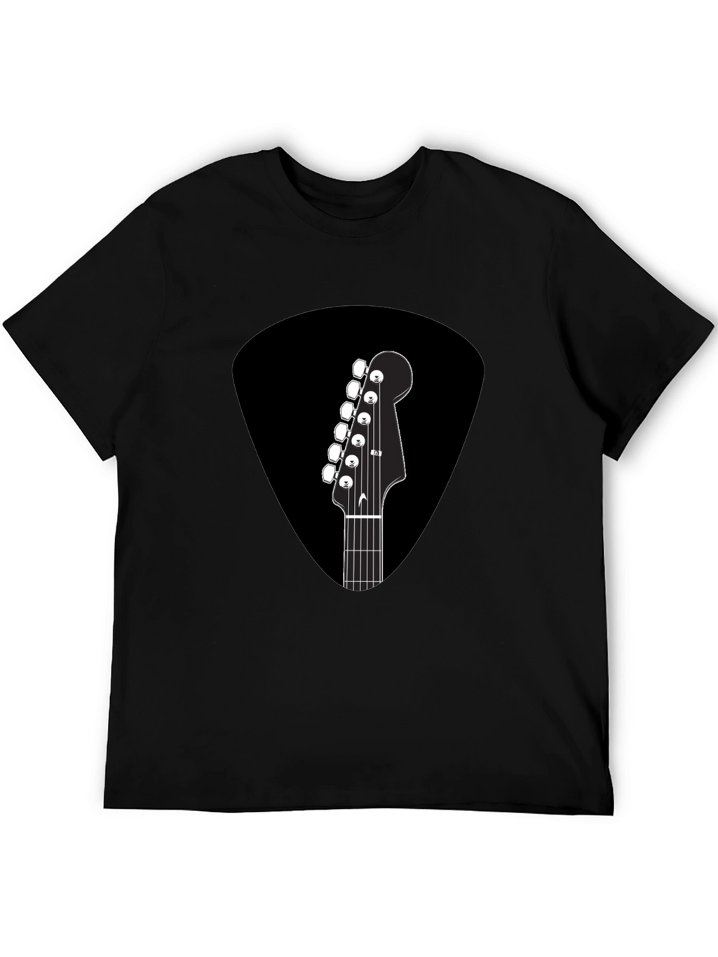 Guitar Pick T-Shirt - Musical Headstock Design