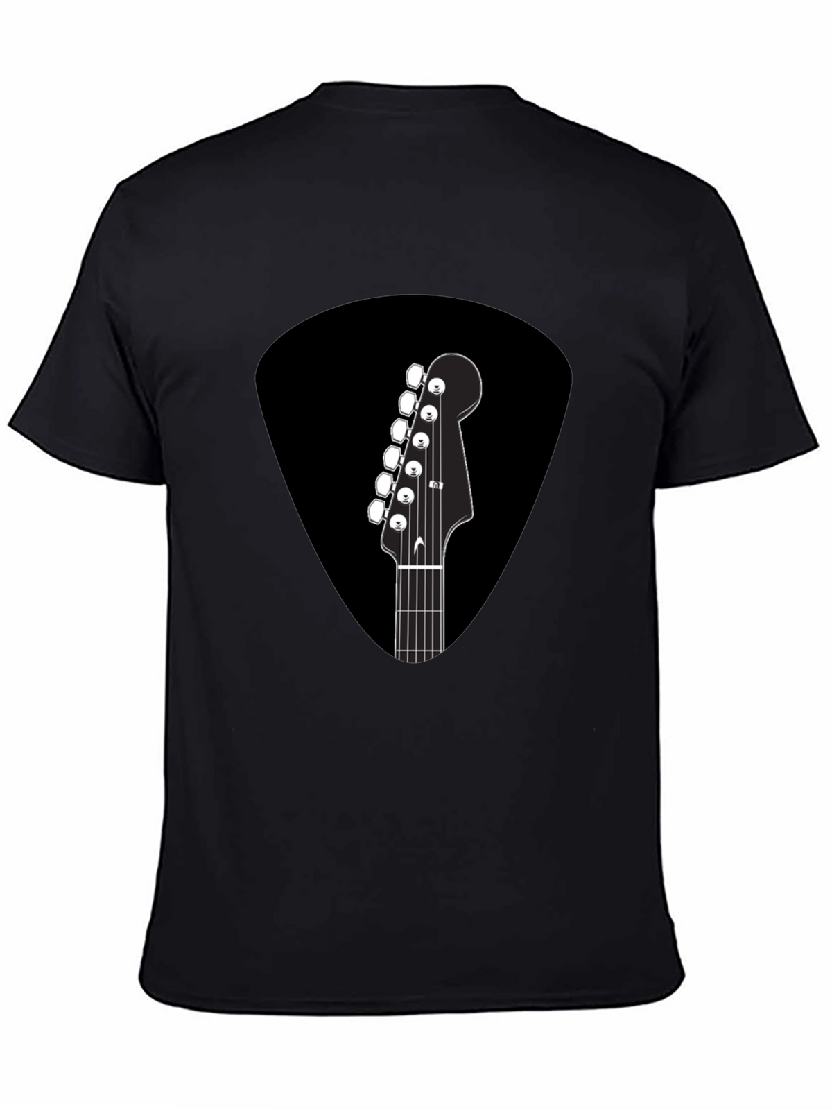 Guitar Pick T-Shirt - Musical Headstock Design