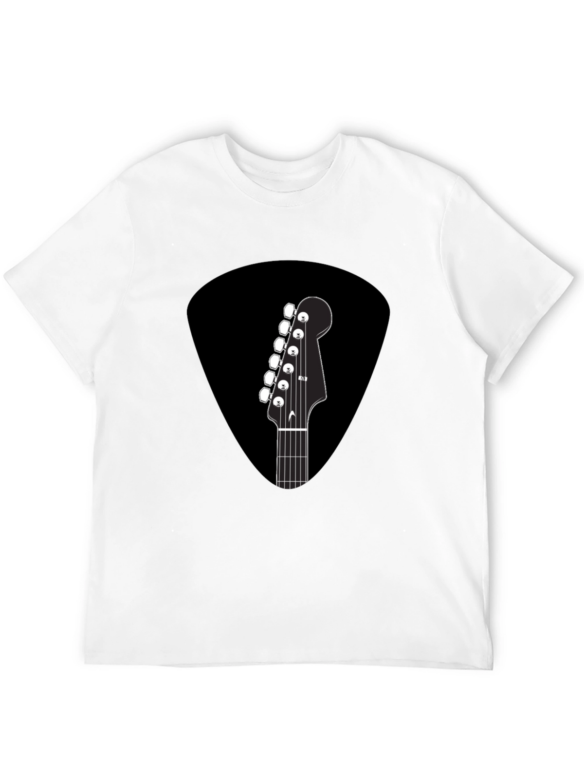Guitar Pick T-Shirt - Musical Headstock Design