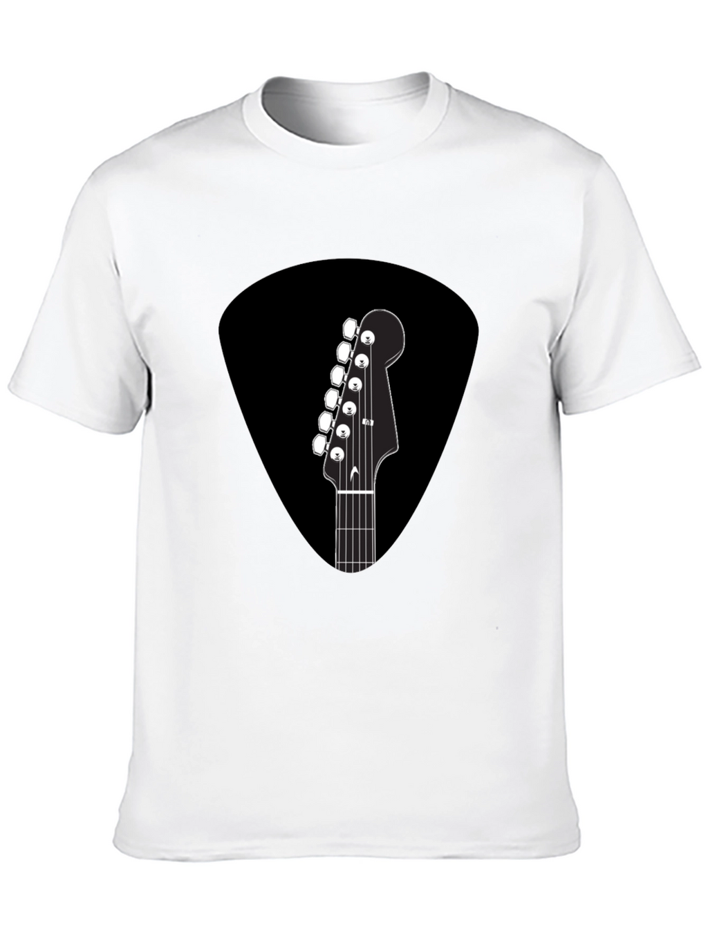 Guitar Pick T-Shirt - Musical Headstock Design