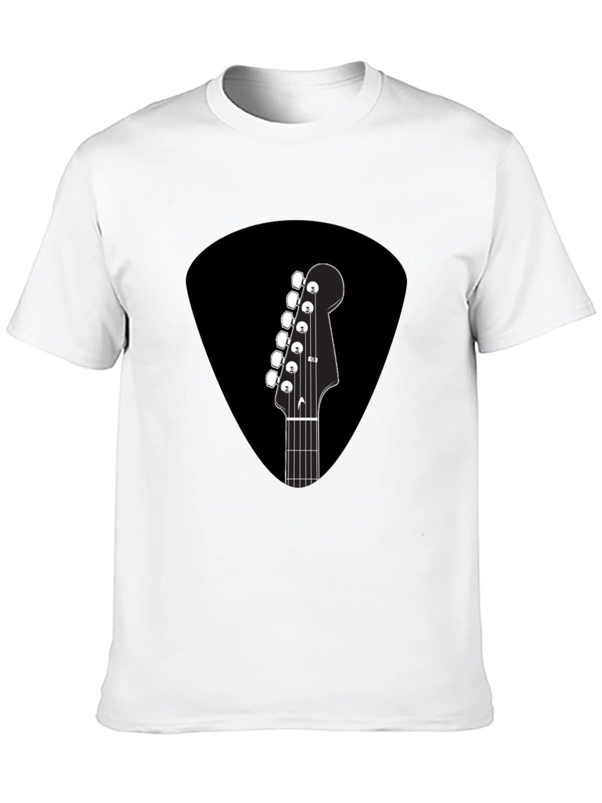 Guitar Pick T-Shirt - Musical Headstock Design