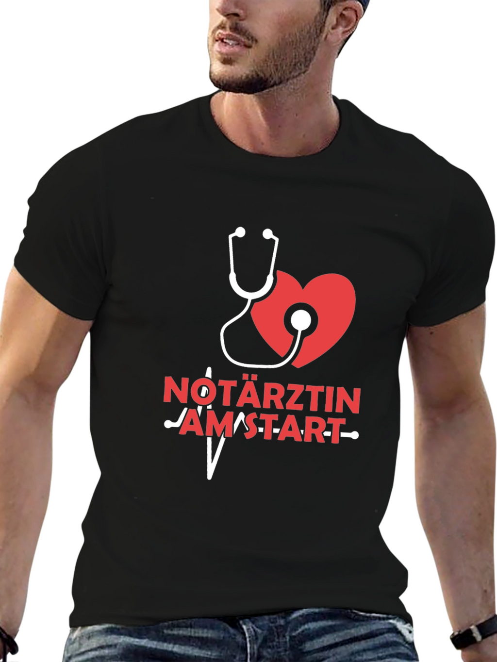 Nötarztin Heartbeat T-Shirt - Medical Professional Tee