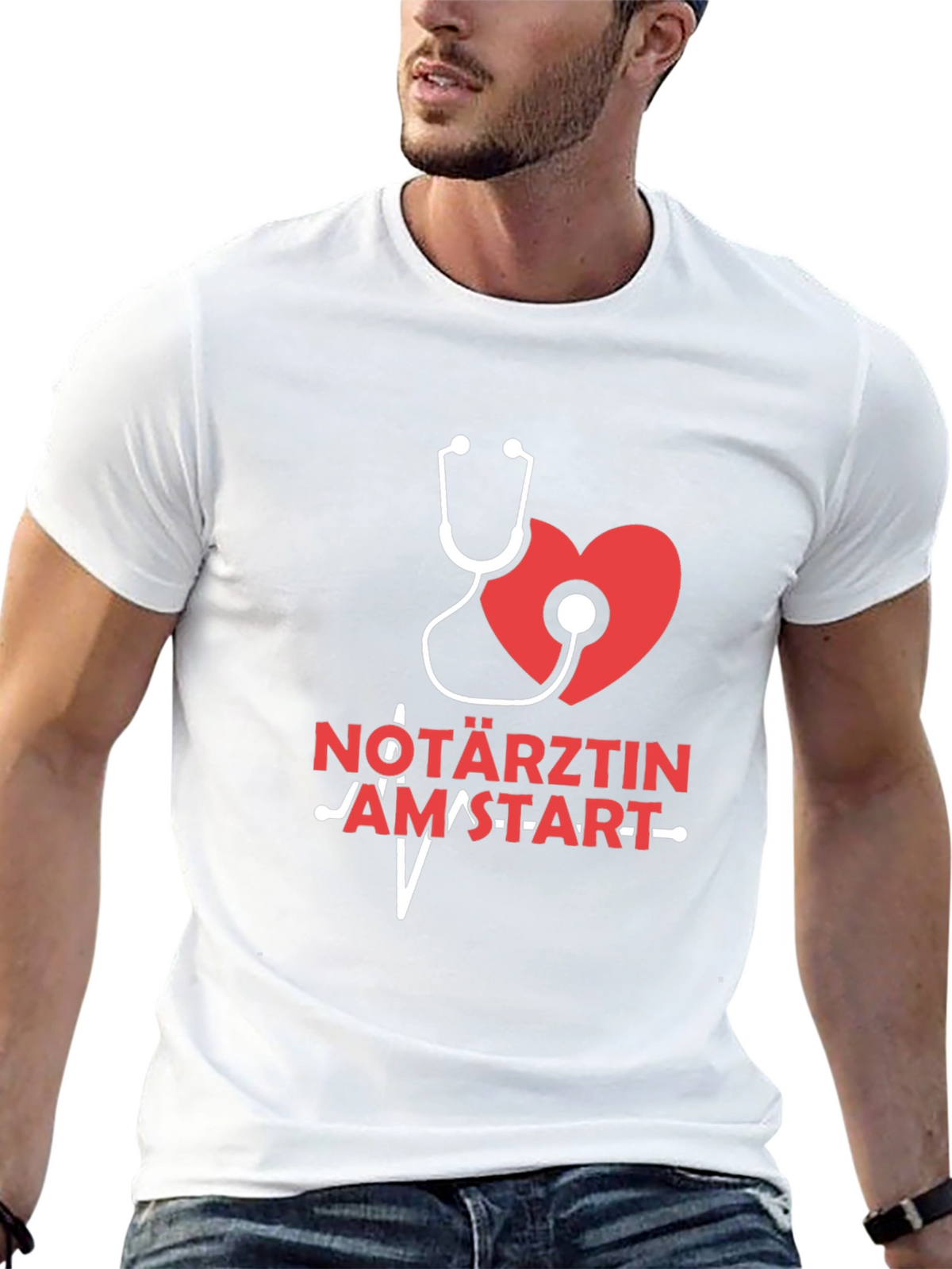 Nötarztin Heartbeat T-Shirt - Medical Professional Tee