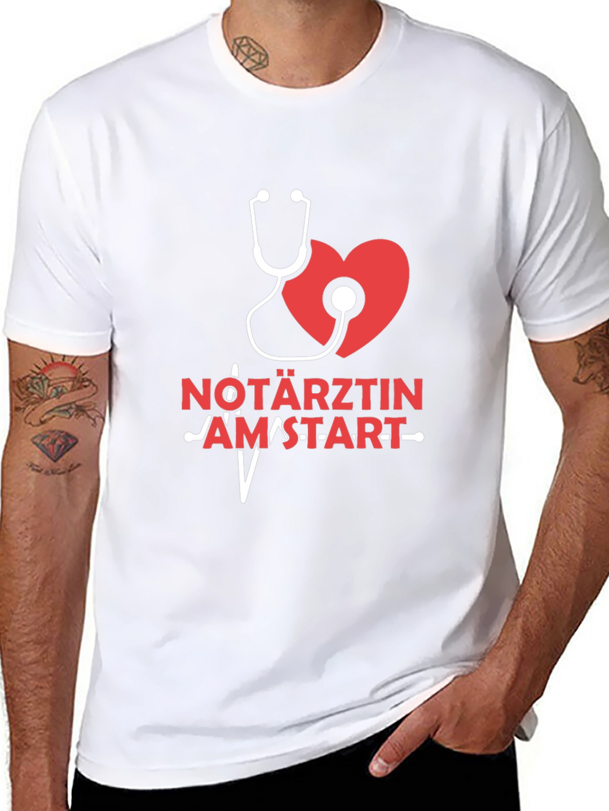 Nötarztin Heartbeat T-Shirt - Medical Professional Tee