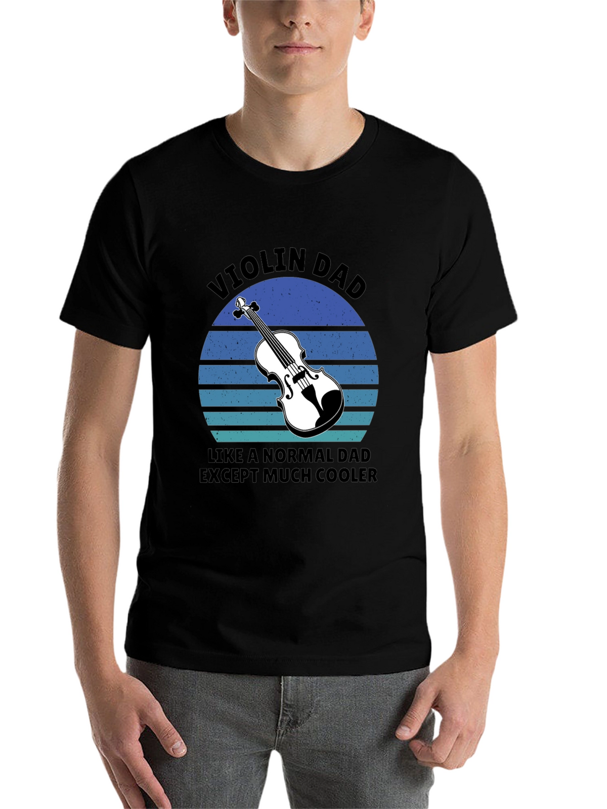 Violin Dad T-Shirt - Cool Musician Father Gift