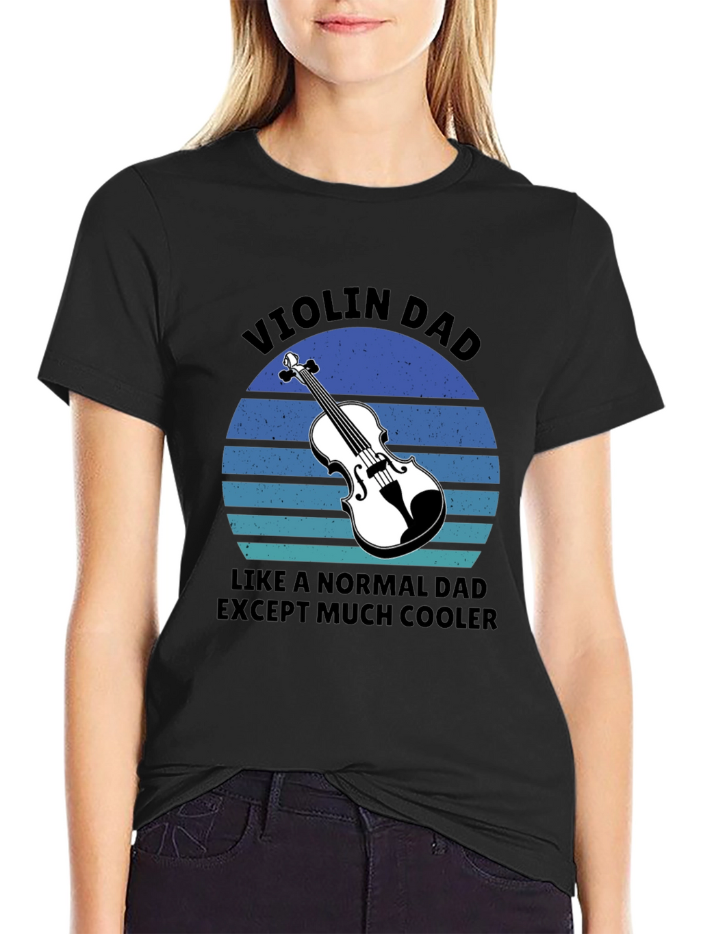 Violin Dad T-Shirt - Cool Musician Father Gift