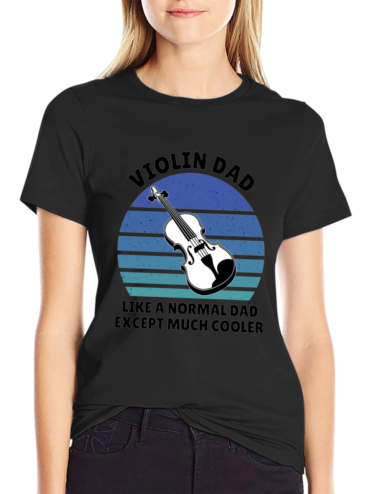 Violin Dad T-Shirt - Cool Musician Father Gift