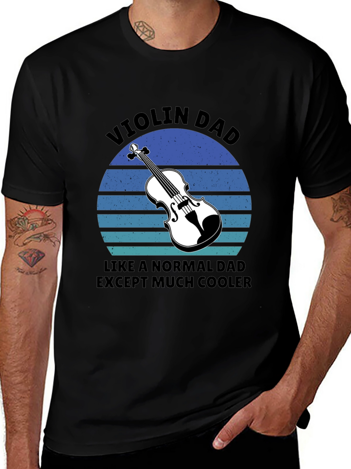 Violin Dad T-Shirt - Cool Musician Father Gift