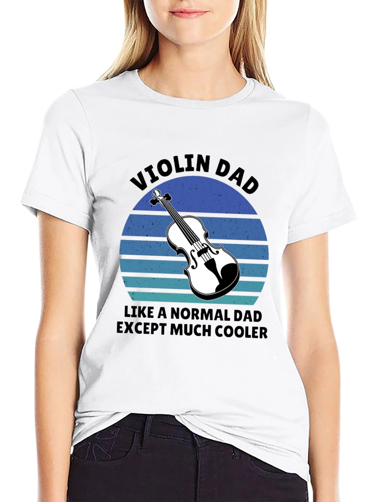 Violin Dad T-Shirt - Cool Musician Father Gift