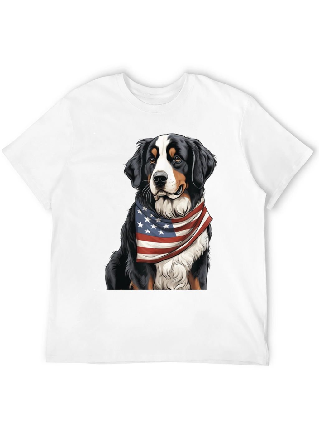 Patriotic Bernese Mountain Dog T-Shirt