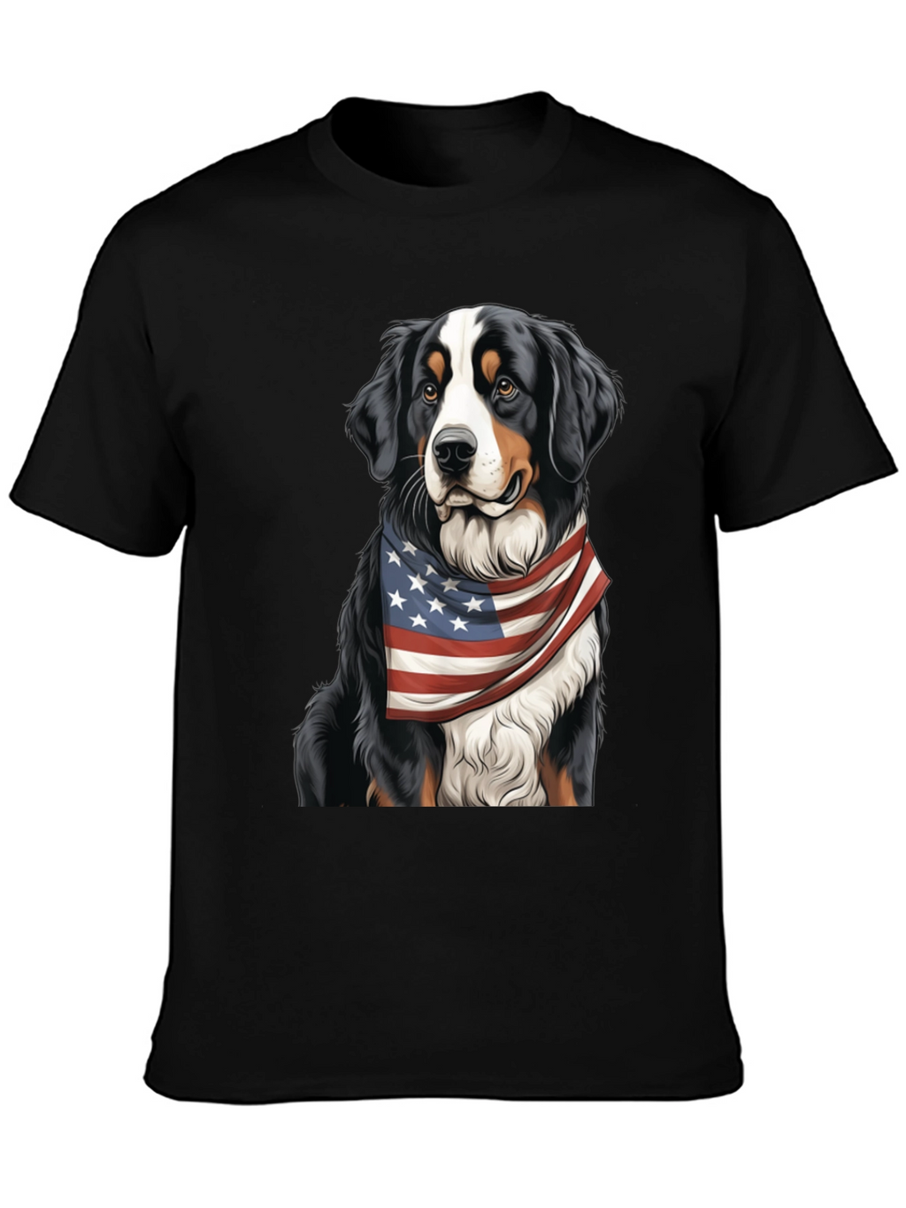 Patriotic Bernese Mountain Dog T-Shirt