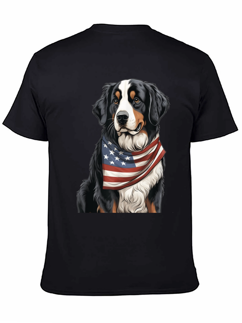 Patriotic Bernese Mountain Dog T-Shirt