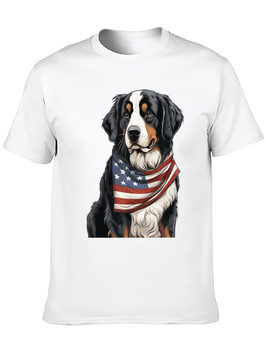 Patriotic Bernese Mountain Dog T-Shirt