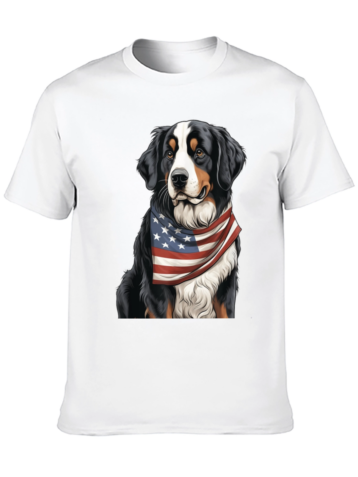 Patriotic Bernese Mountain Dog T-Shirt