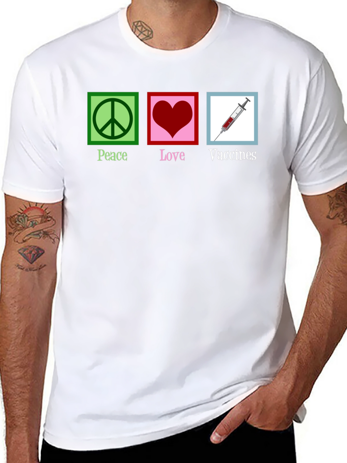 Peace Love Vaccines T-Shirt