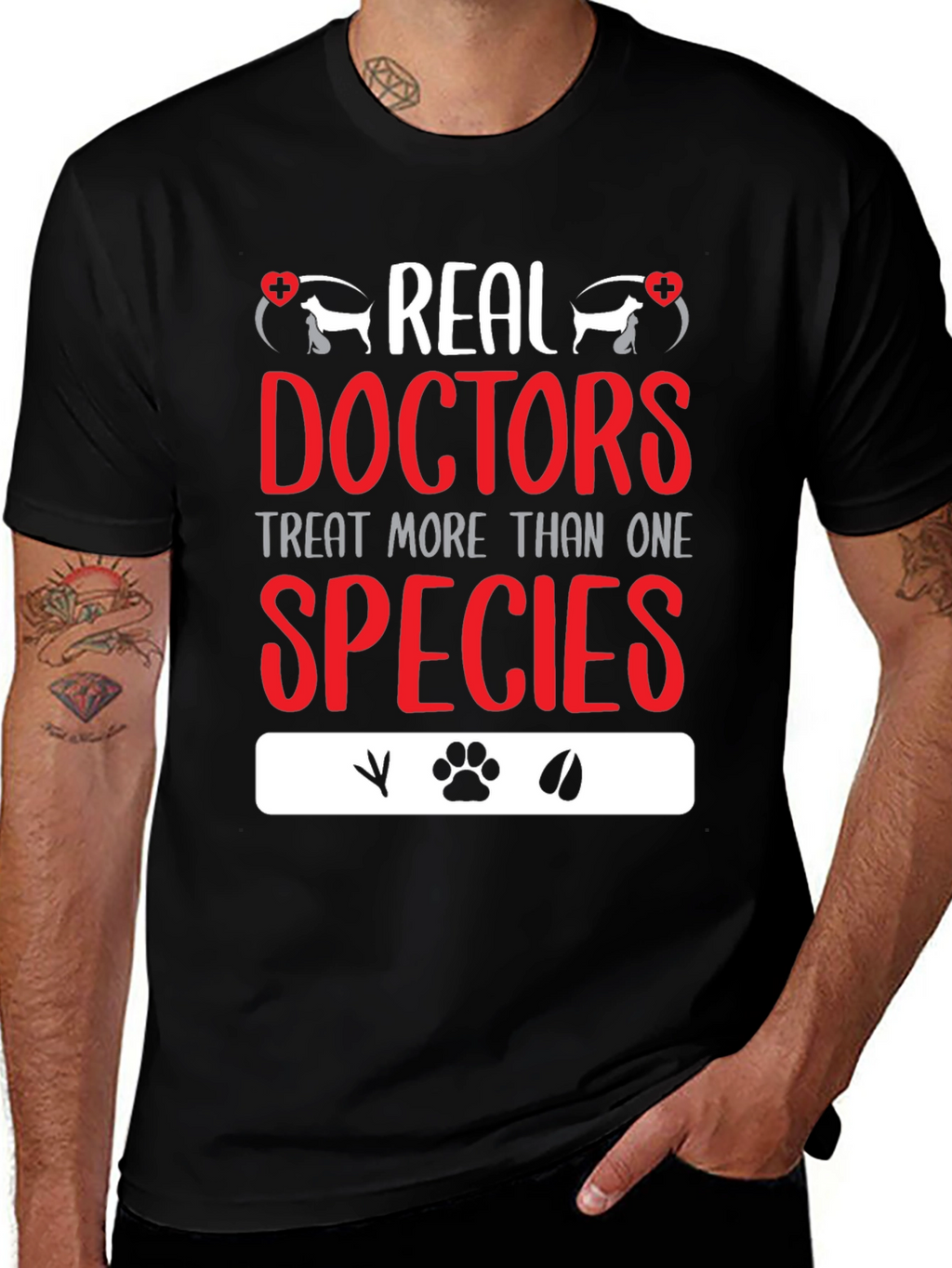 Veterinarian T-Shirt: Real Doctors Treat All Species