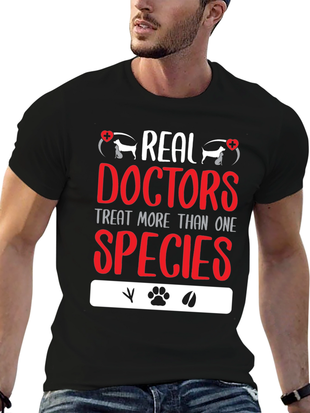 Veterinarian T-Shirt: Real Doctors Treat All Species