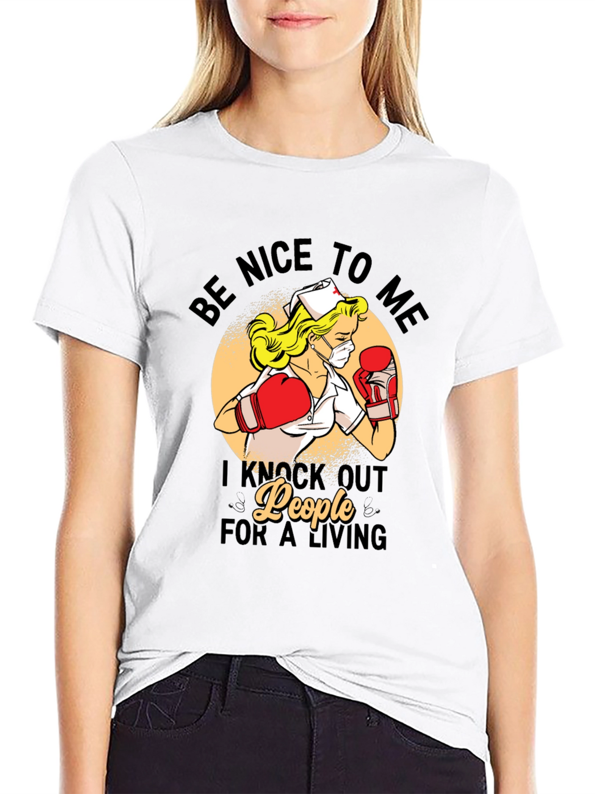 Funny Nurse Boxer T-Shirt