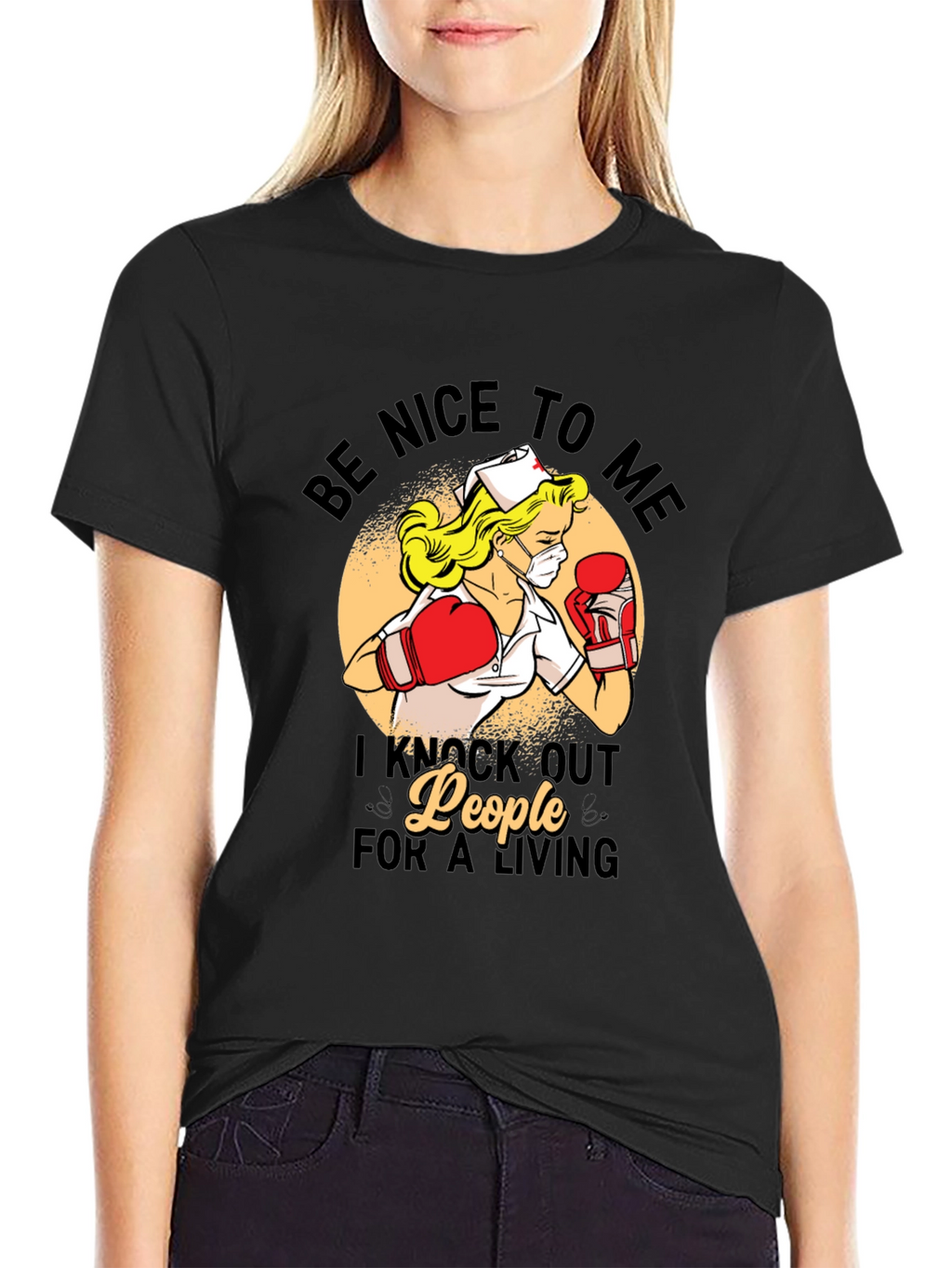 Funny Nurse Boxer T-Shirt