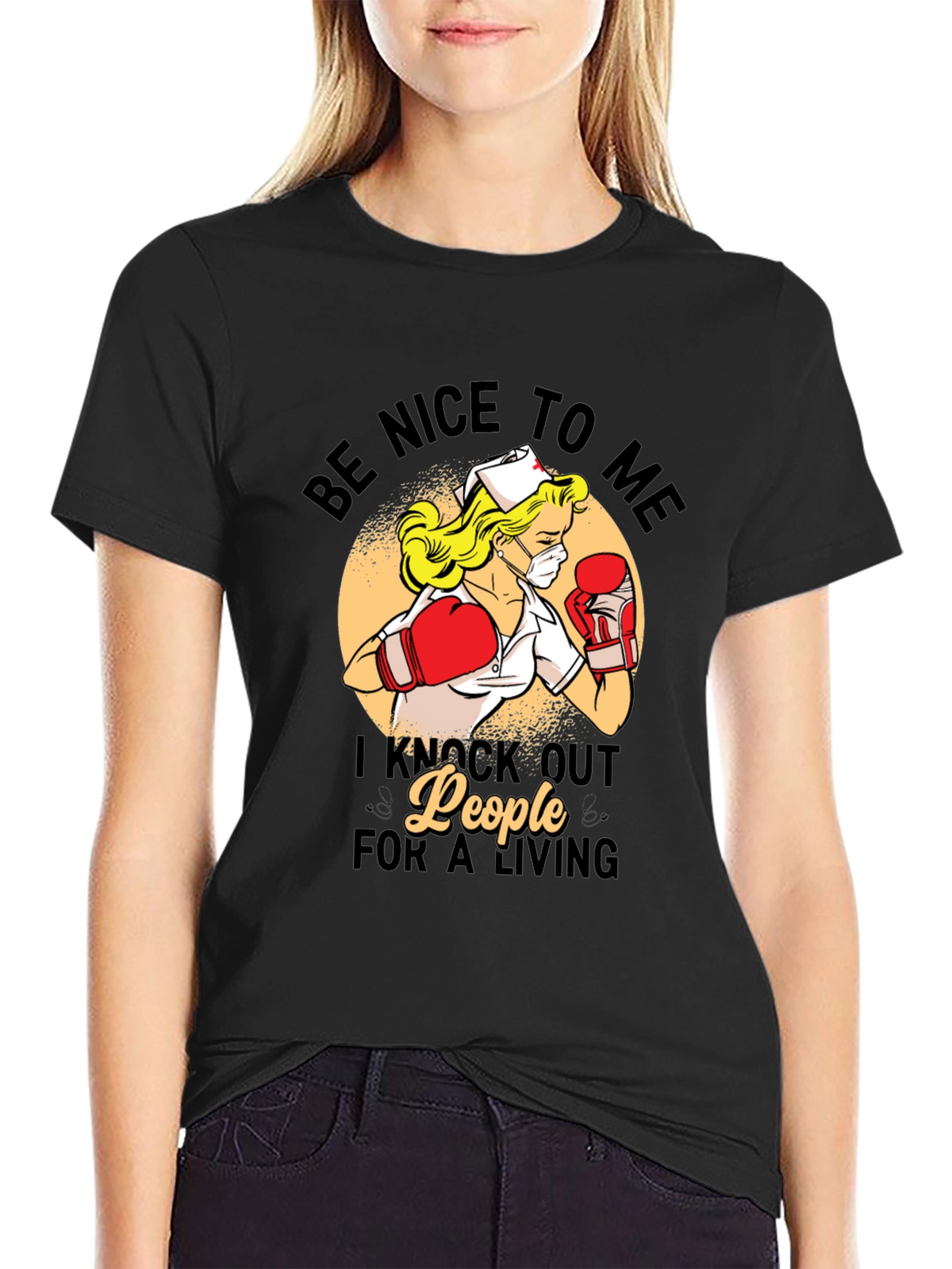 Funny Nurse Boxer T-Shirt