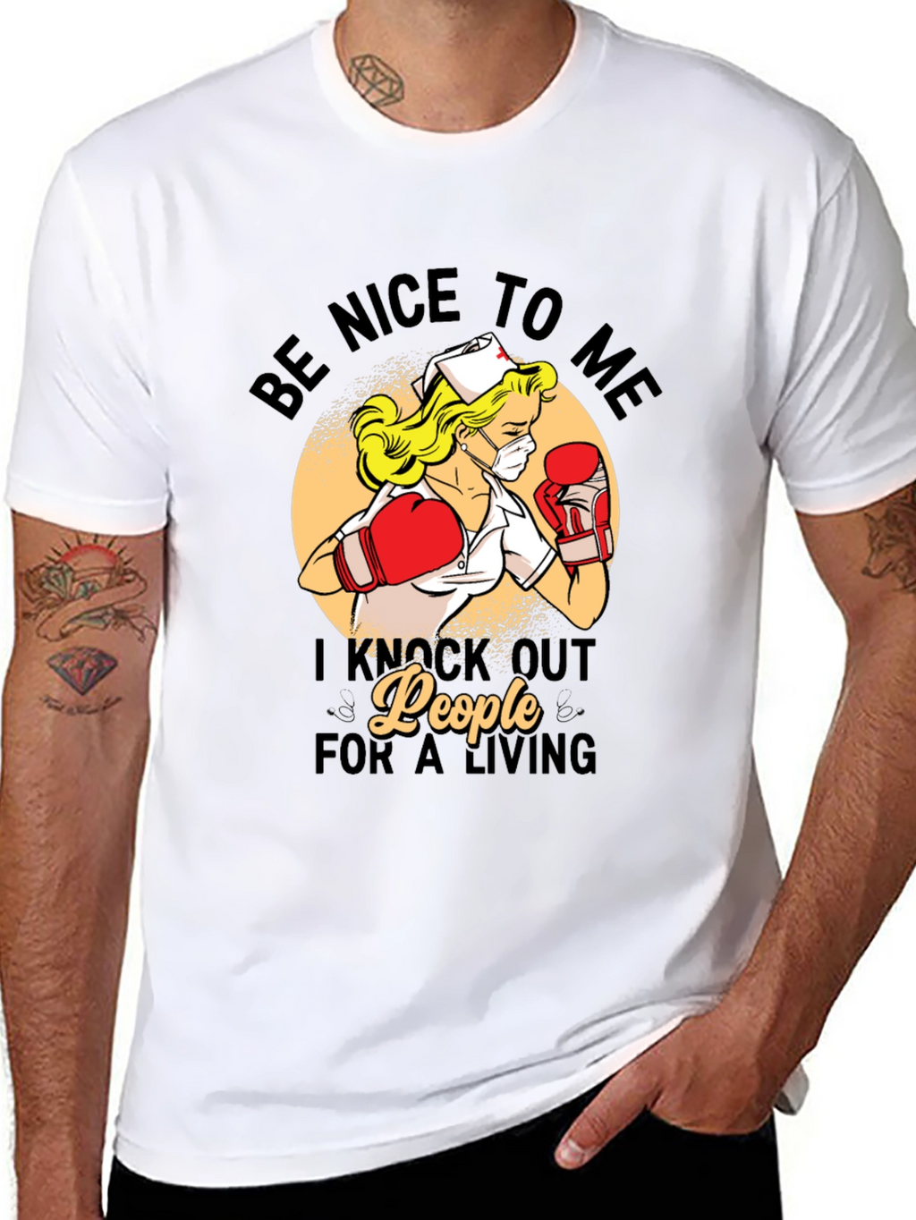 Funny Nurse Boxer T-Shirt