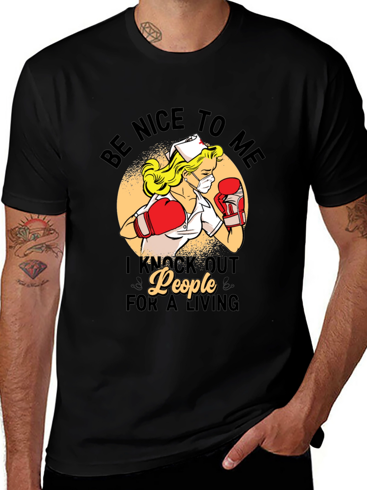 Funny Nurse Boxer T-Shirt