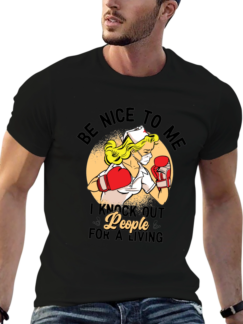 Funny Nurse Boxer T-Shirt