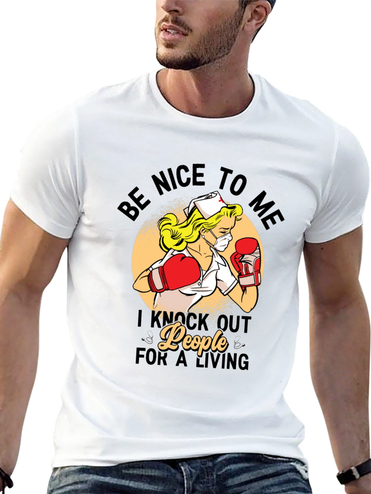 Funny Nurse Boxer T-Shirt