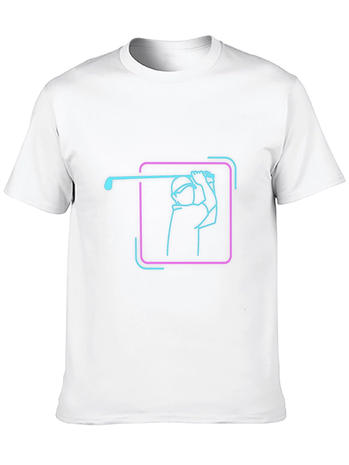 Neon Golf Swing Graphic Tee