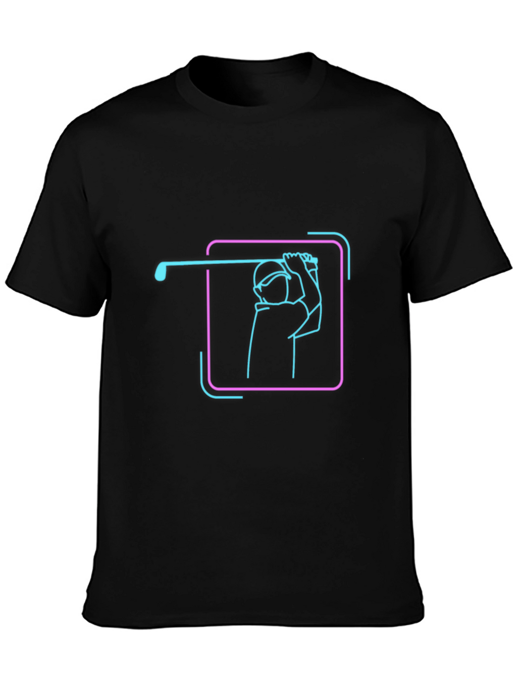 Neon Golf Swing Graphic Tee