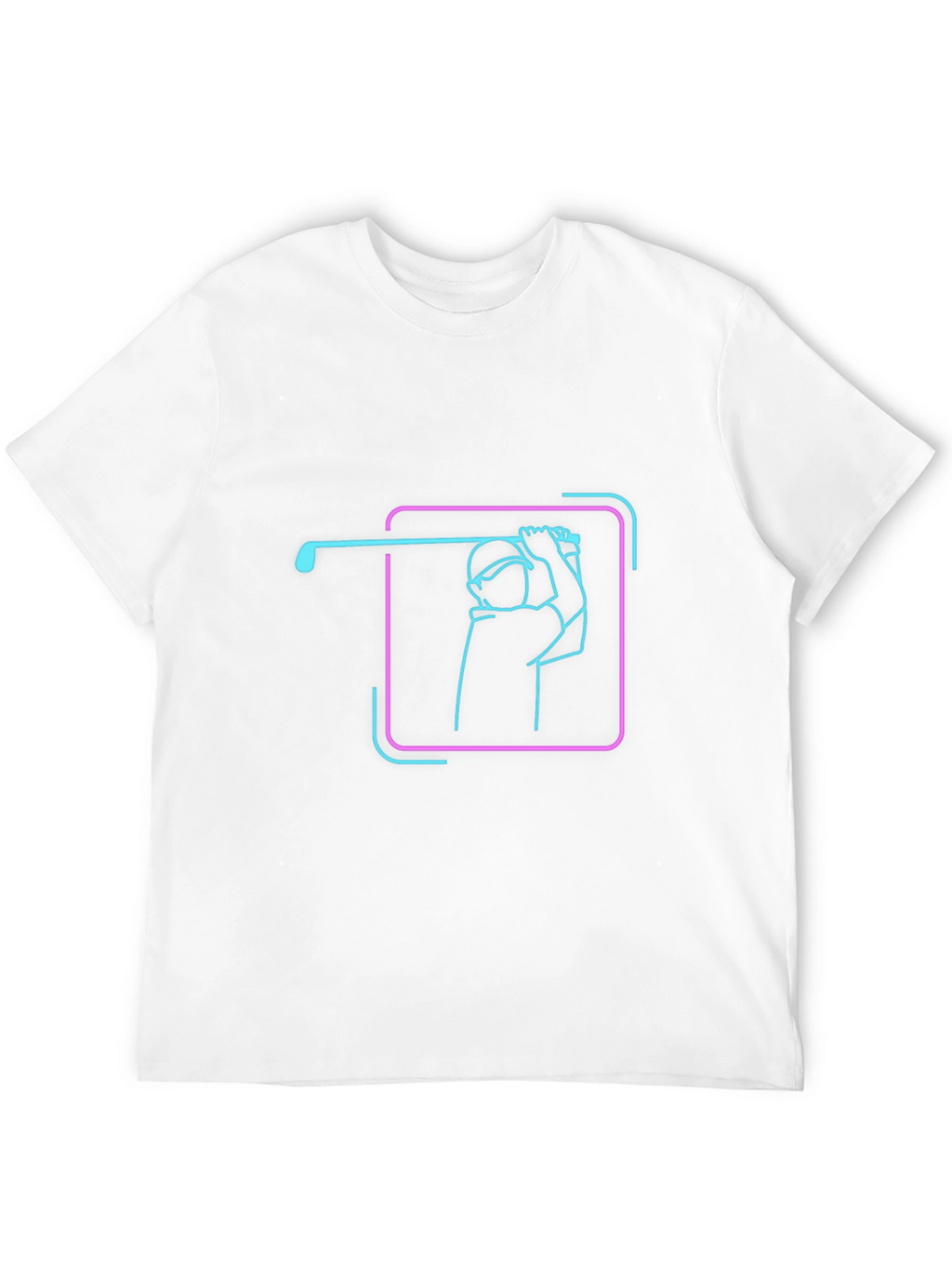 Neon Golf Swing Graphic Tee