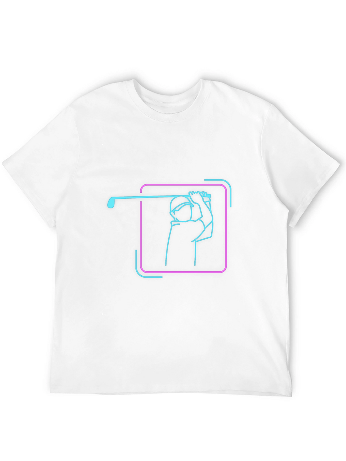 Neon Golf Swing Graphic Tee