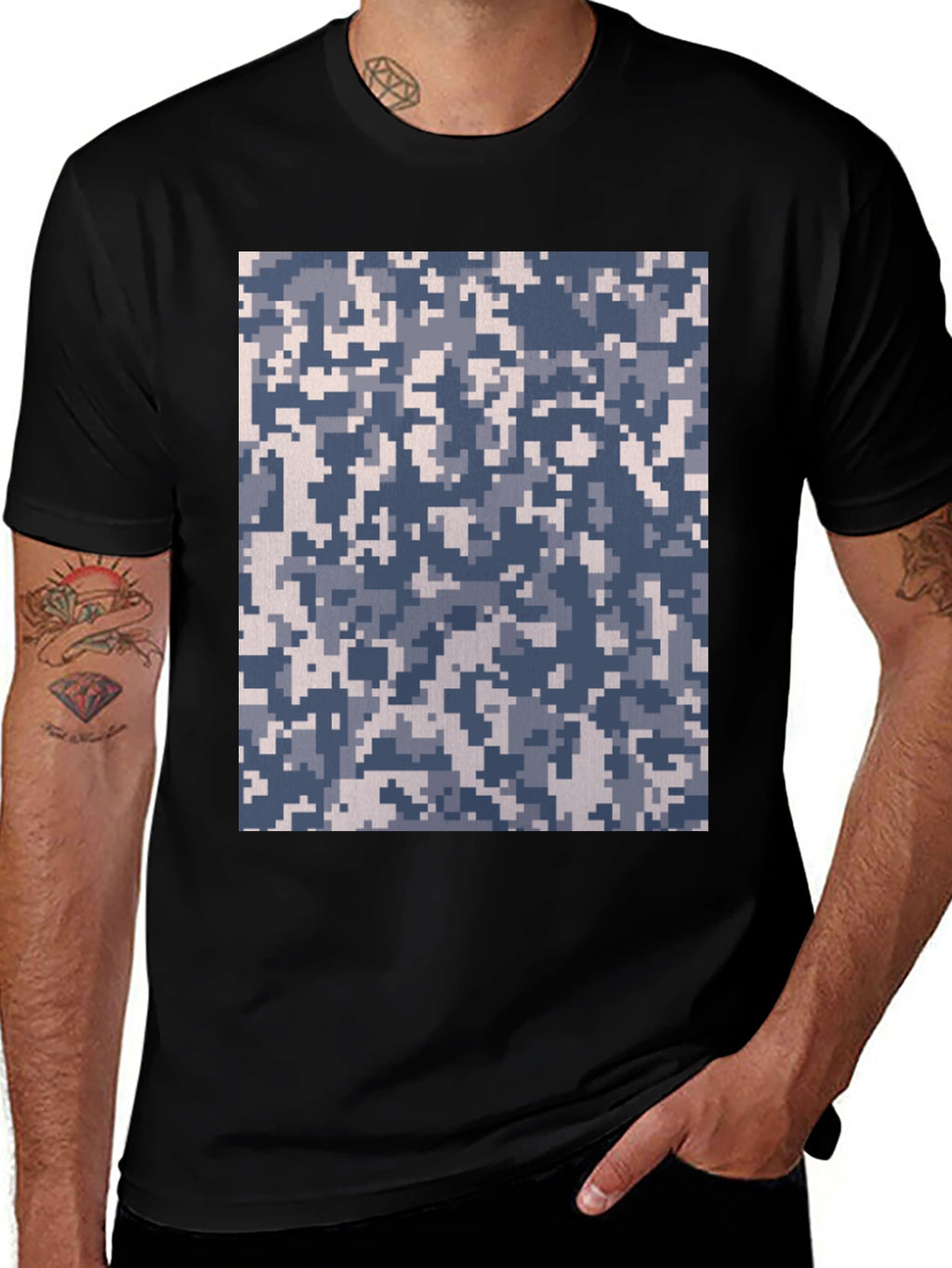 Camouflage Pattern Tee - Urban Style