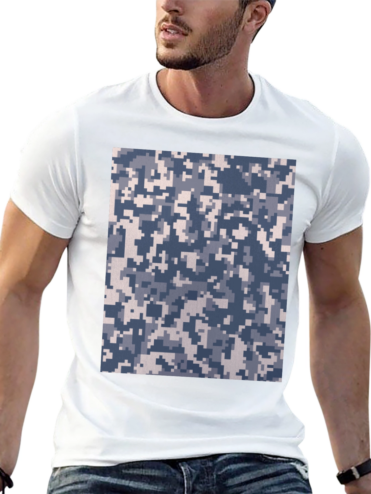 Camouflage Pattern Tee - Urban Style