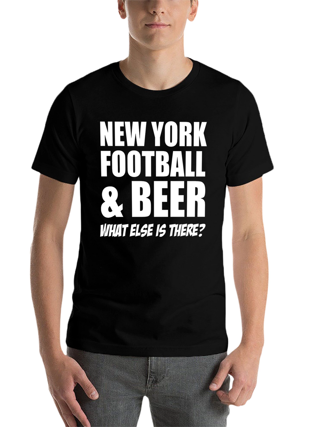 New York Football & Beer Graphic Tee