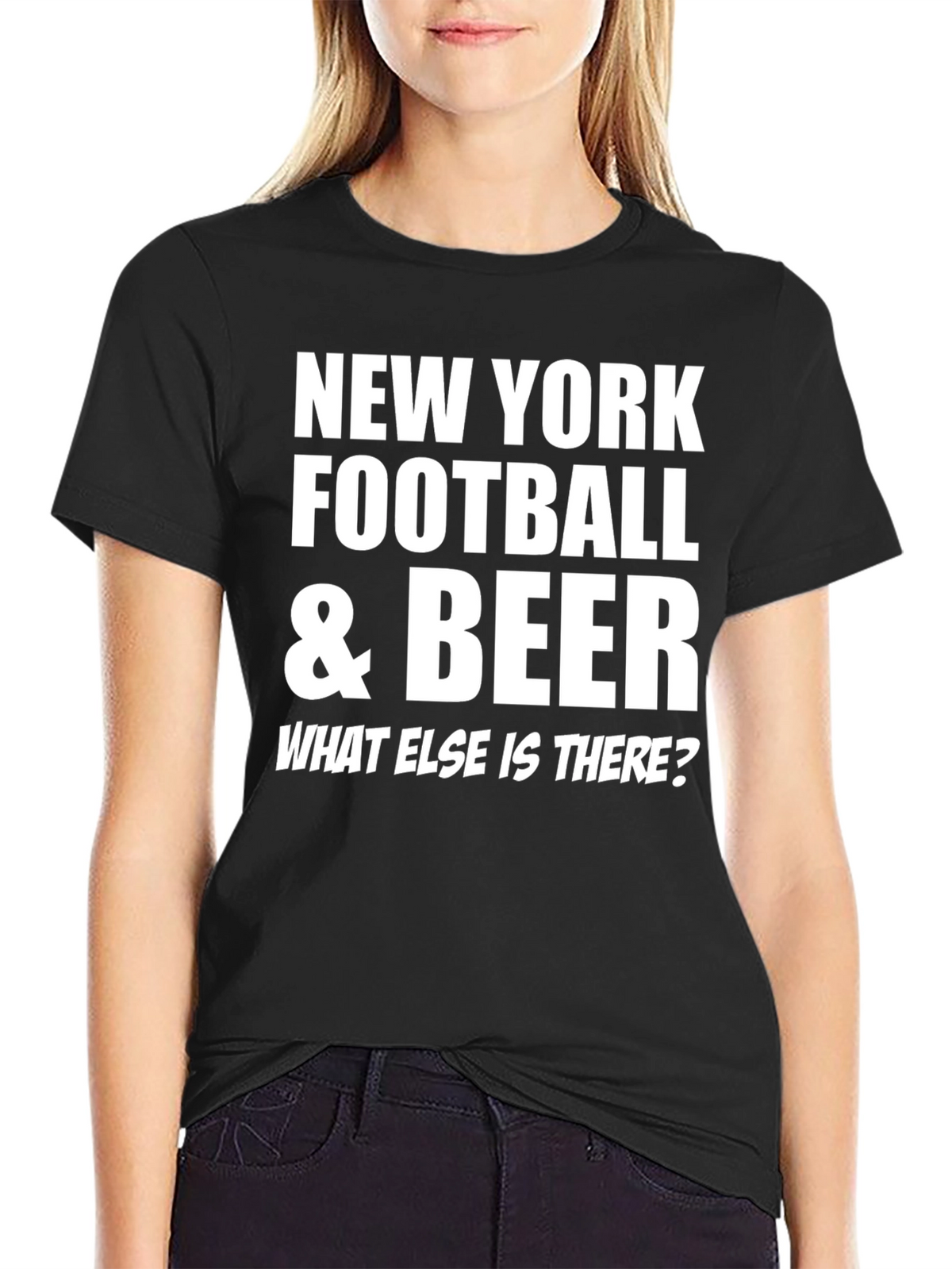 New York Football & Beer Graphic Tee