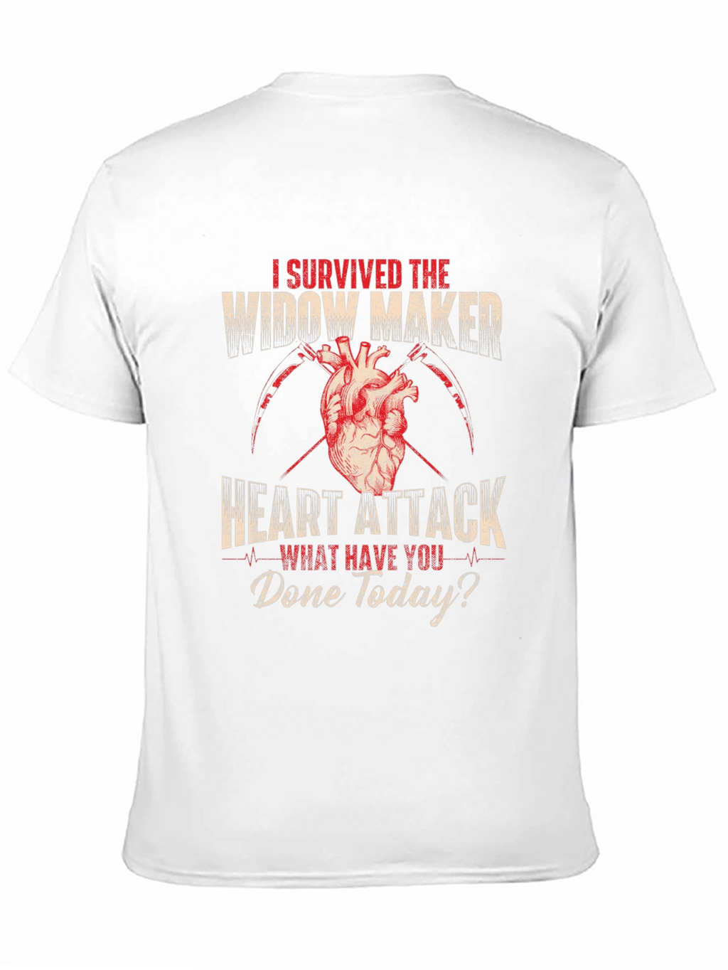 Widow Maker Heart Attack Survivor Graphic Tee