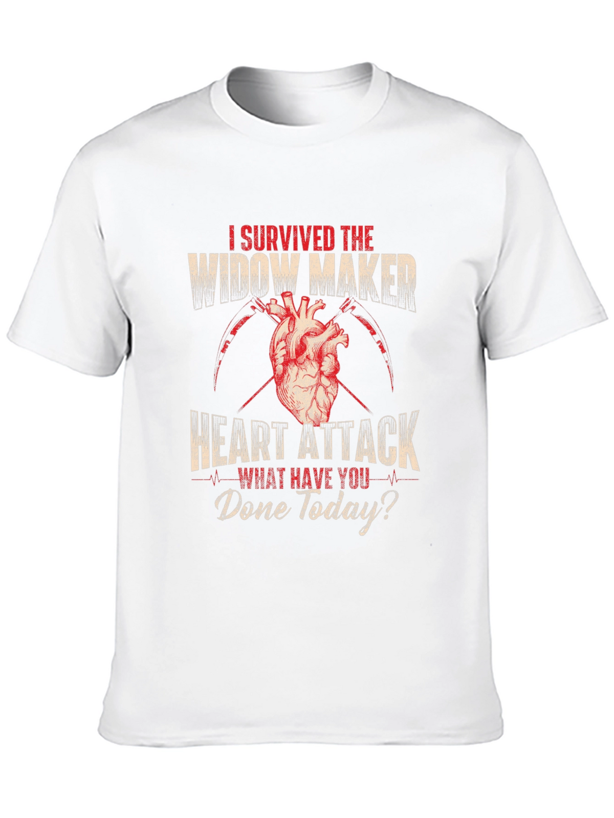 Widow Maker Heart Attack Survivor Graphic Tee
