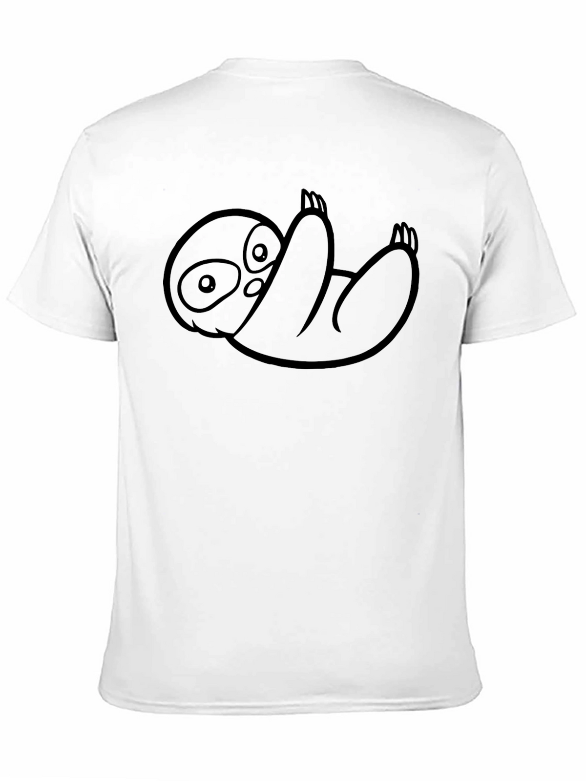 Sloth Graphic Tee - Relaxed Fit Black T-Shirt