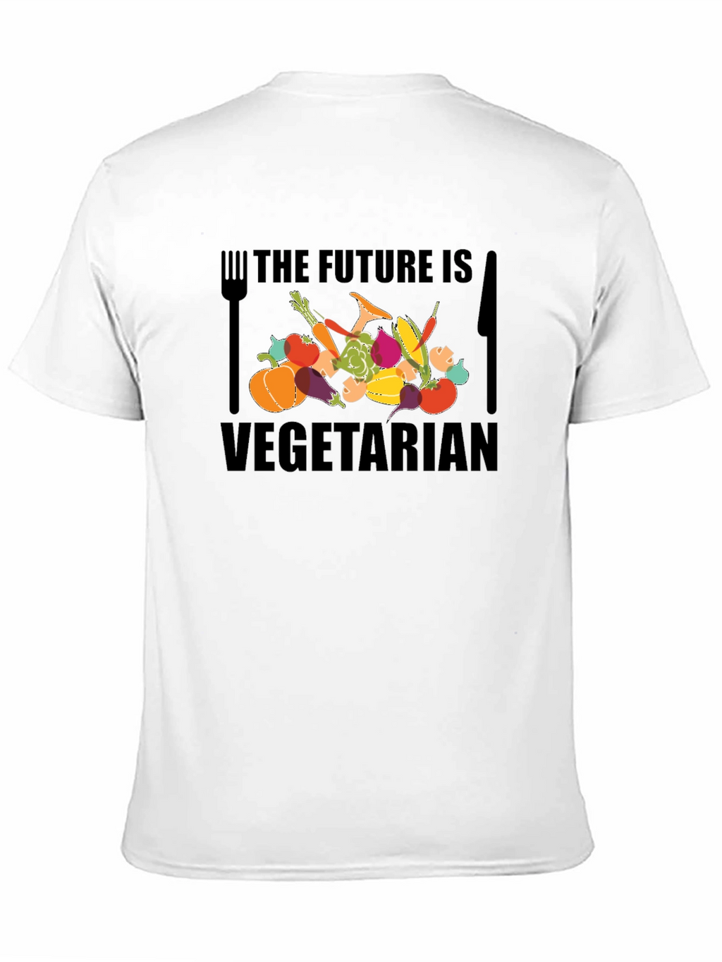Vegetarian Future Graphic Tee - Black
