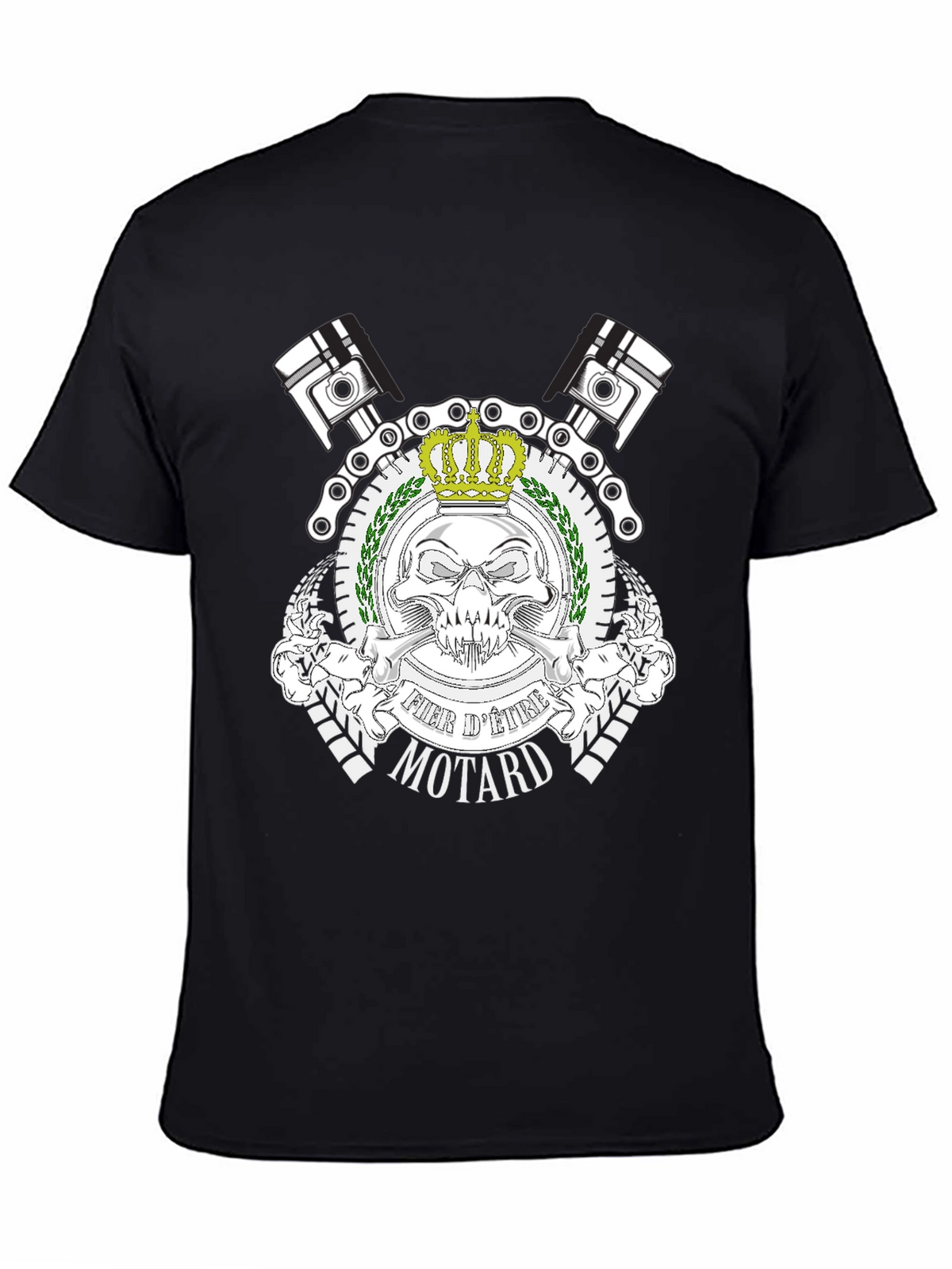 Fier dEtre Motard Black T-Shirt