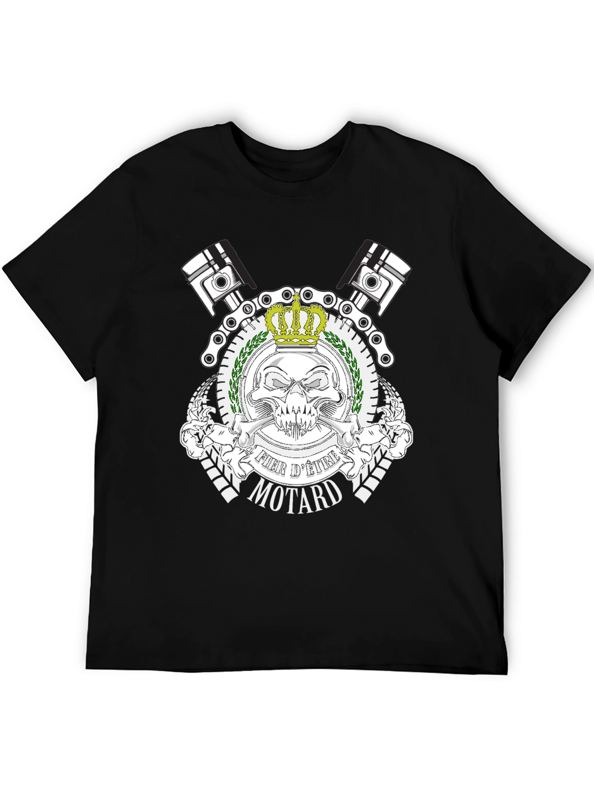 Fier dEtre Motard Black T-Shirt