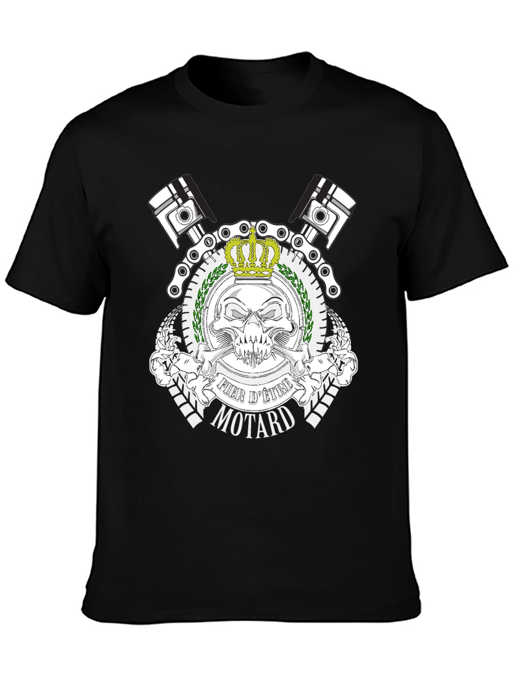 Fier dEtre Motard Black T-Shirt