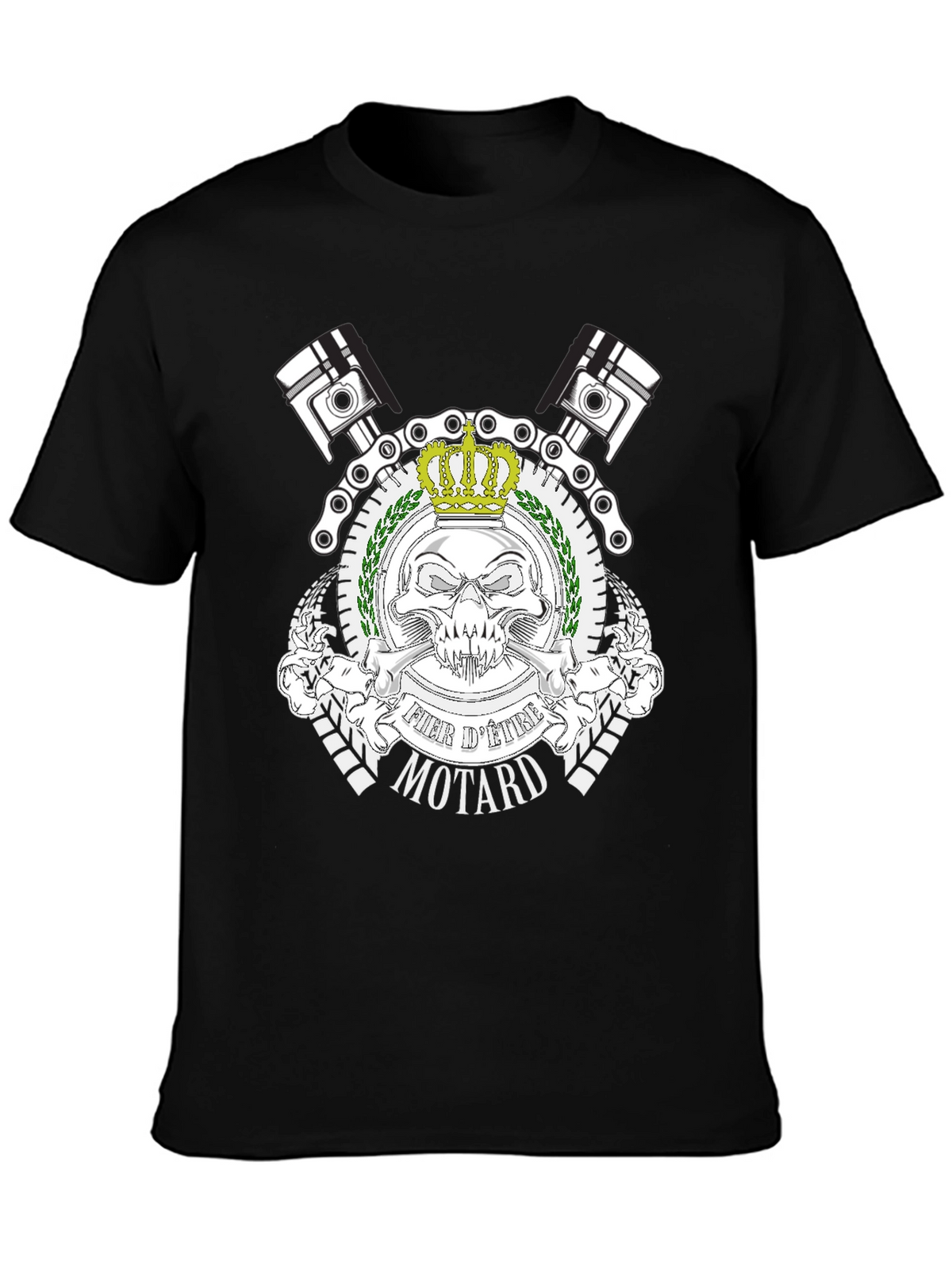 Fier dEtre Motard Black T-Shirt