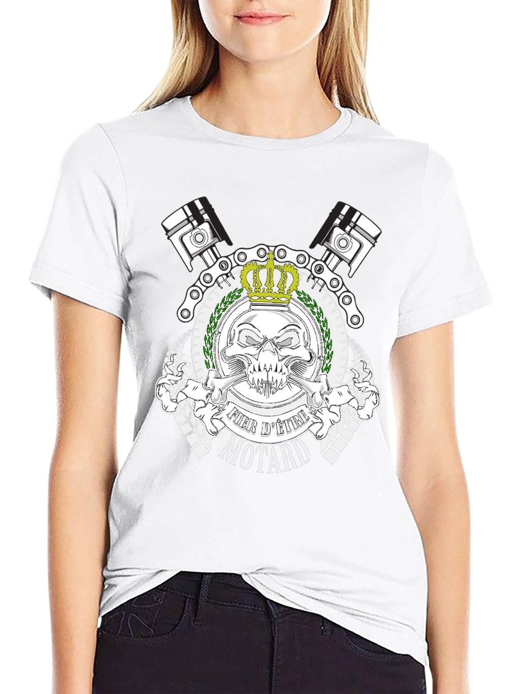 Fier dEtre Motard Black T-Shirt