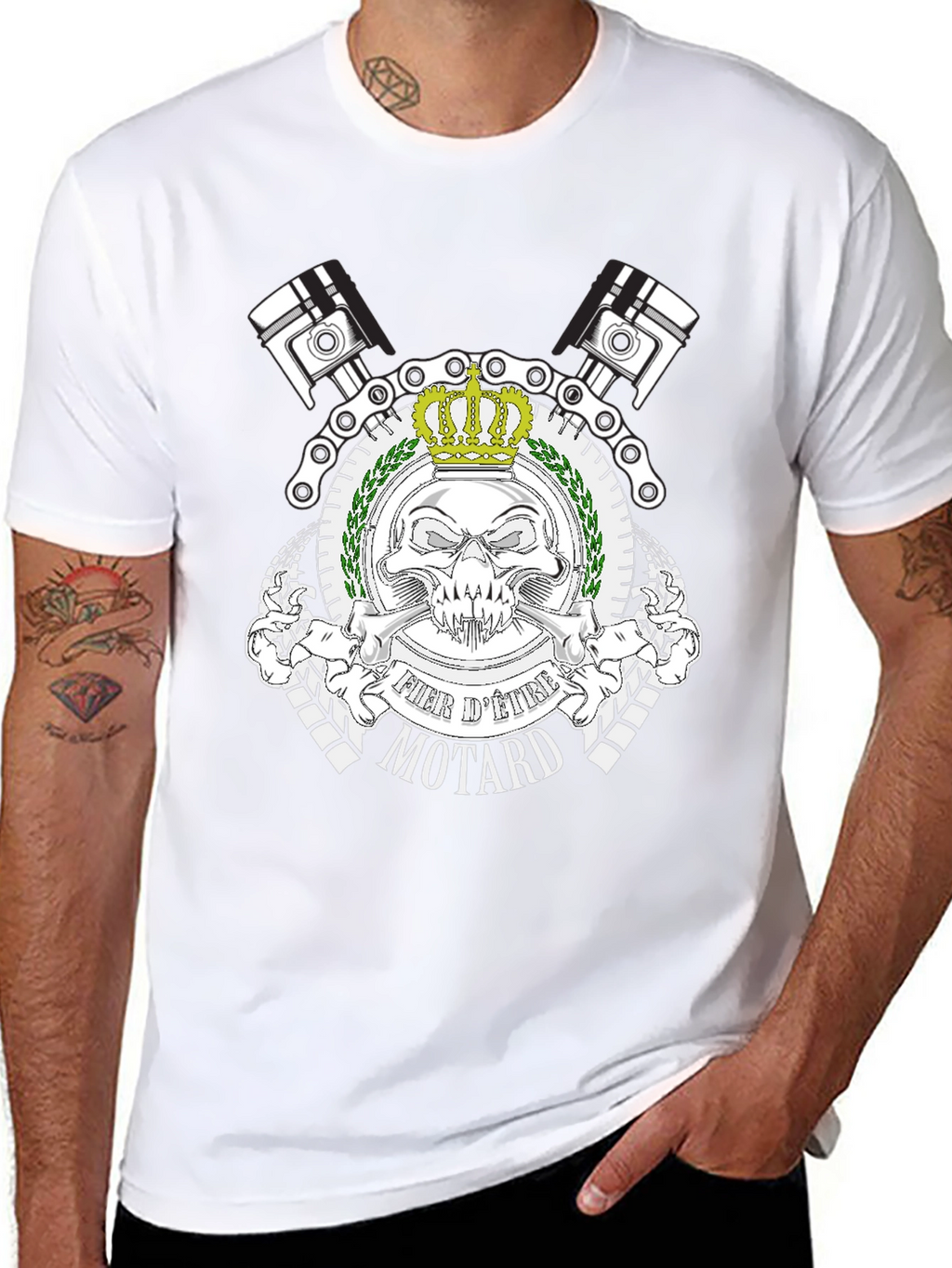 Fier dEtre Motard Black T-Shirt