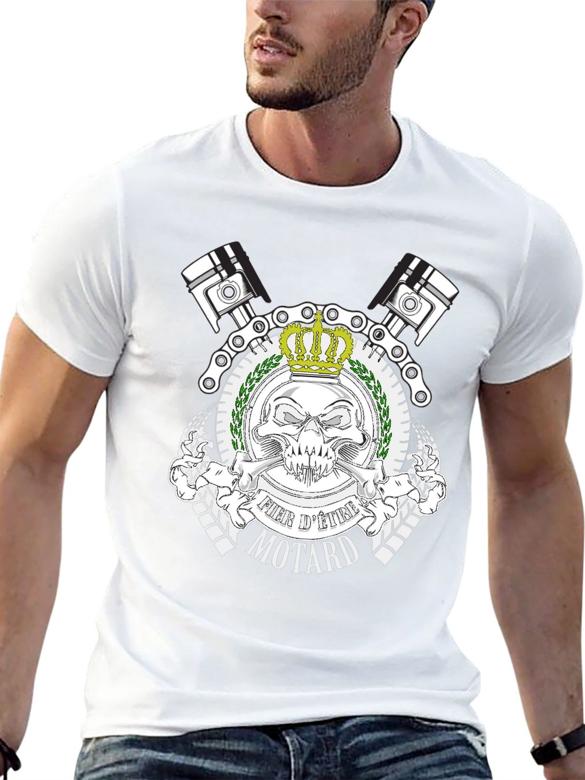 Fier dEtre Motard Black T-Shirt