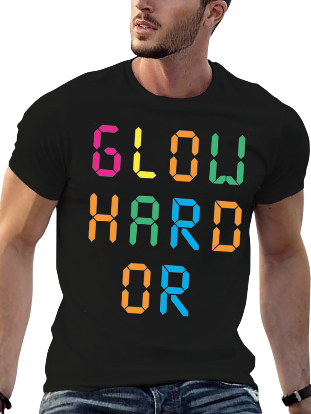 Glow Hard or Glow Home Graphic Tee