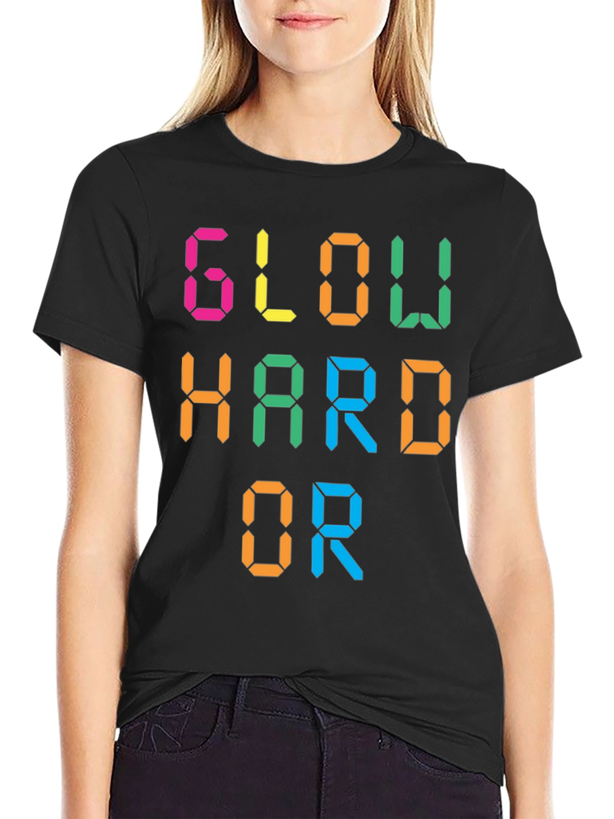 Glow Hard or Glow Home Graphic Tee